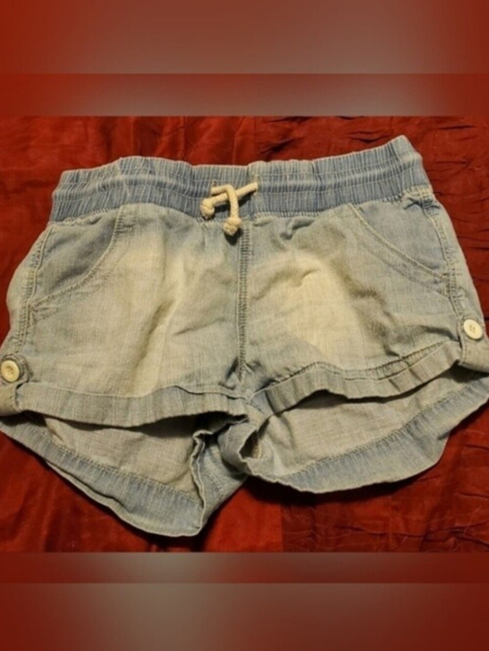 Forever 21 premium Denim drawstring shorts